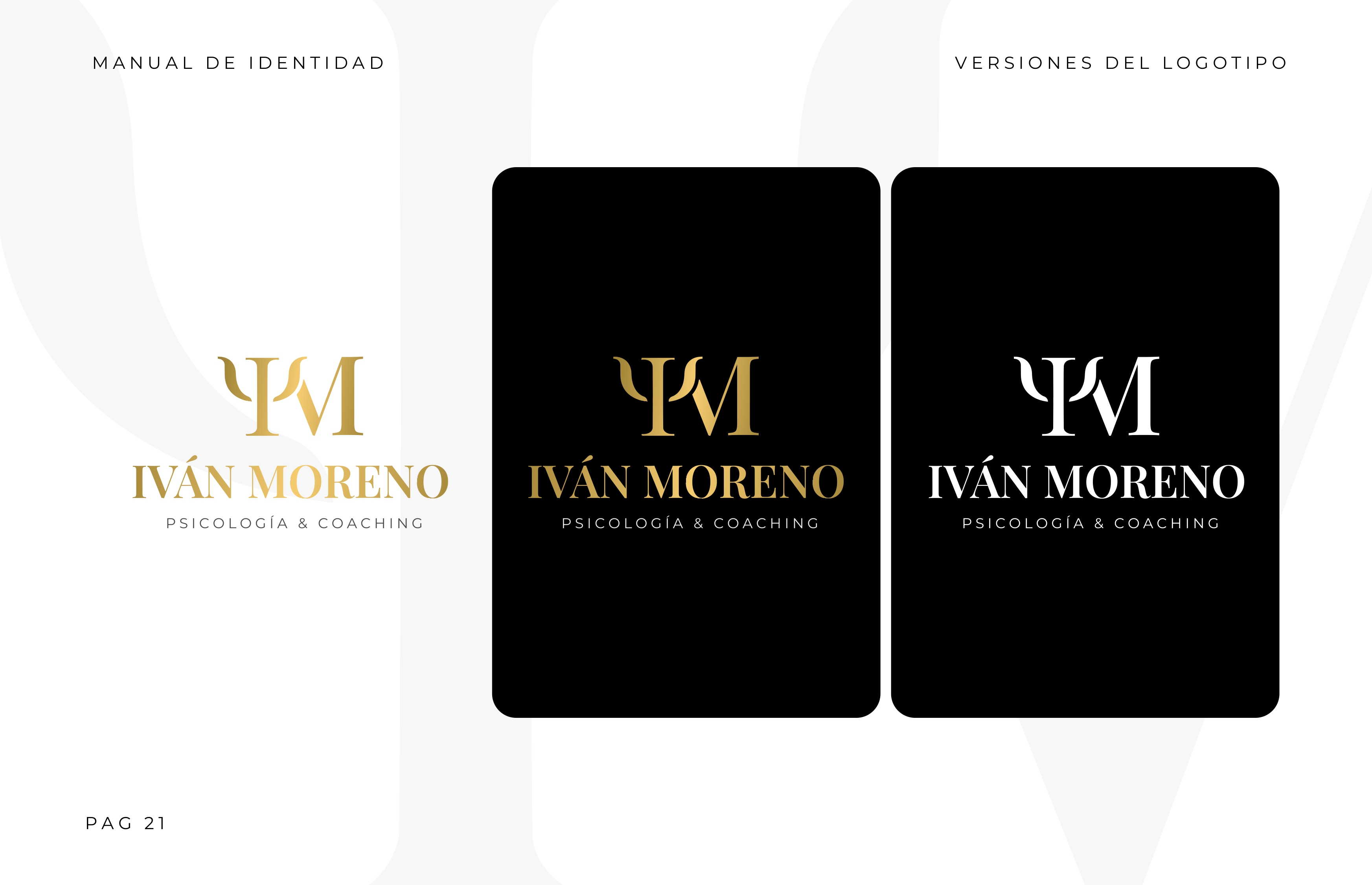 Iván Moreno — Marca personal para psicología de alto rendimiento