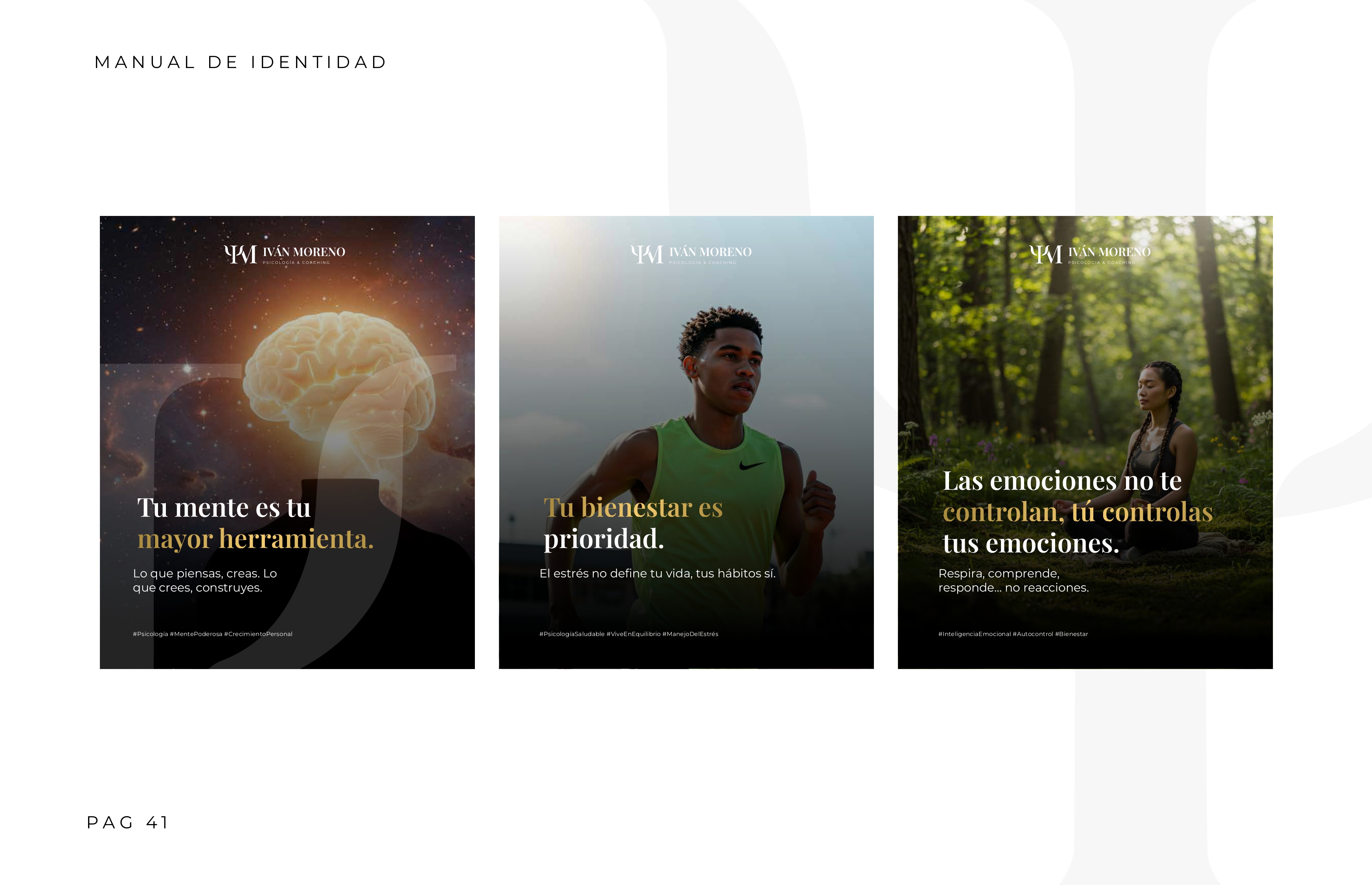 Iván Moreno — Marca personal para psicología de alto rendimiento