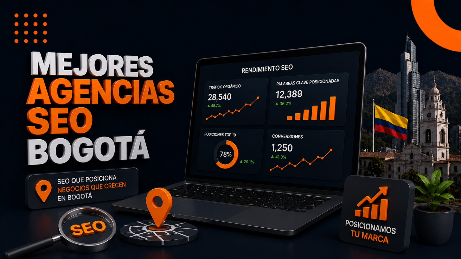 Las 6 mejores agencias SEO en Bogotá (2026)