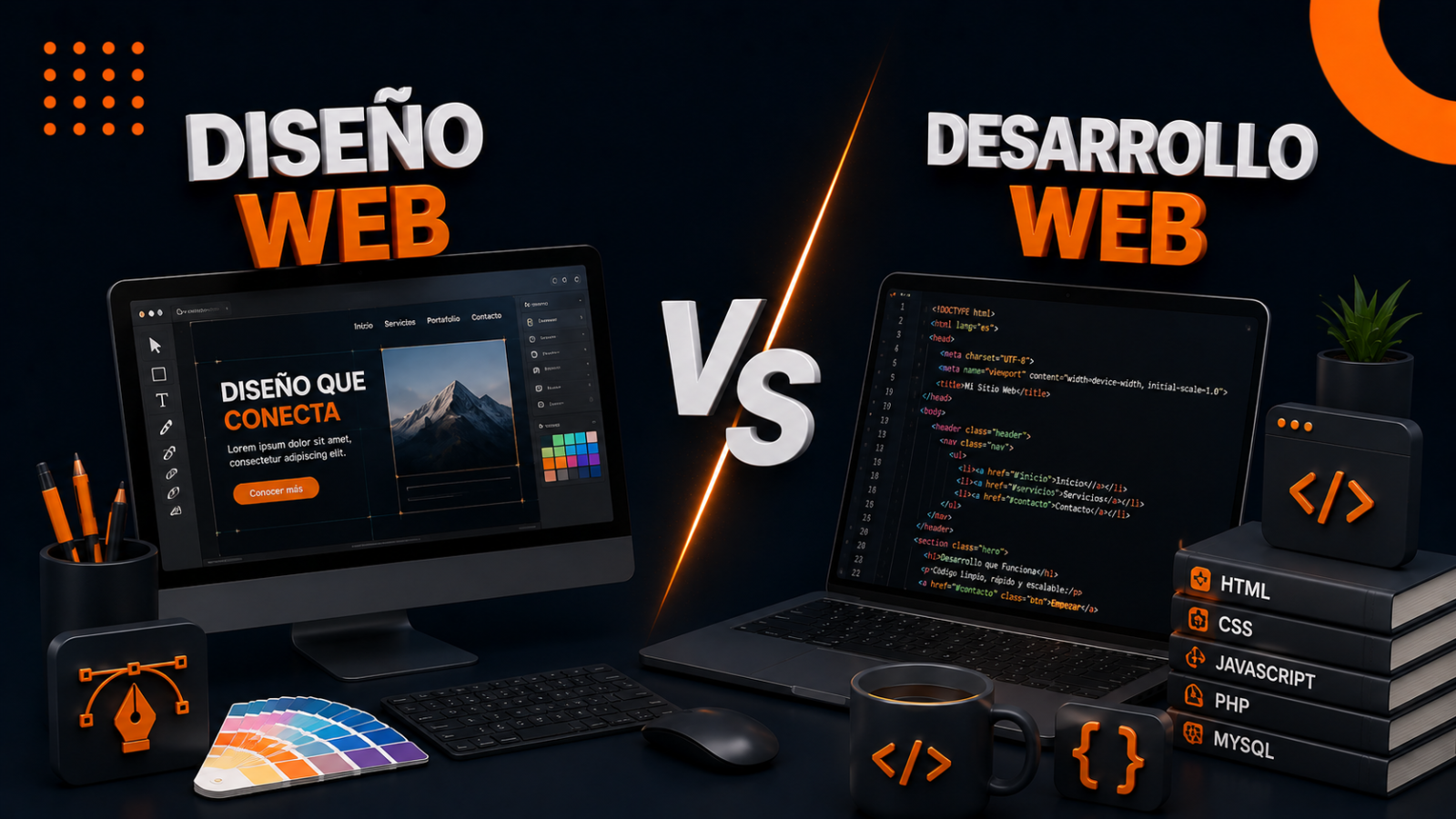 Diseño web vs. desarrollo web: en qué se diferencian