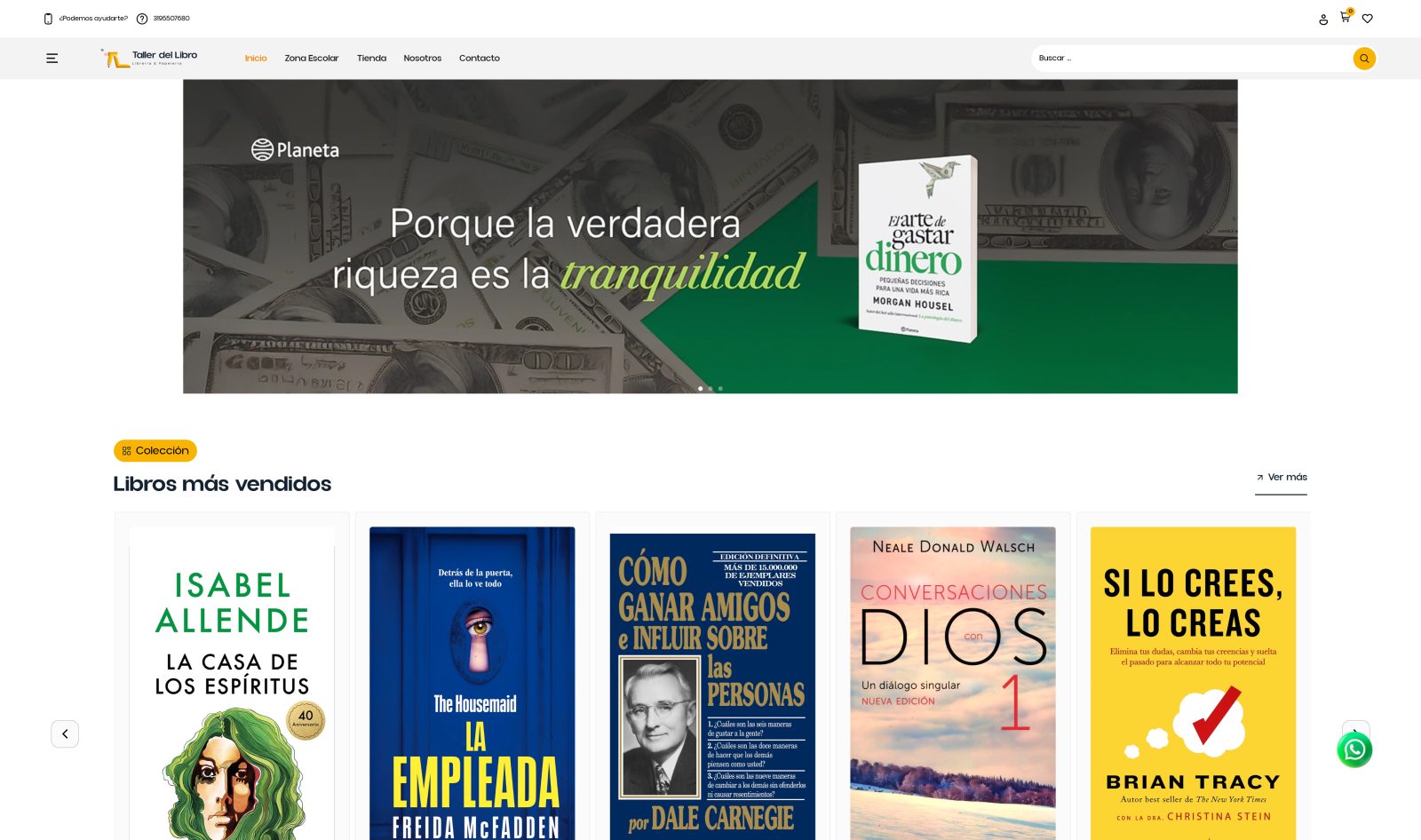 Librería Taller del Libro — de vender solo en el local a una tienda online que aparece en Google