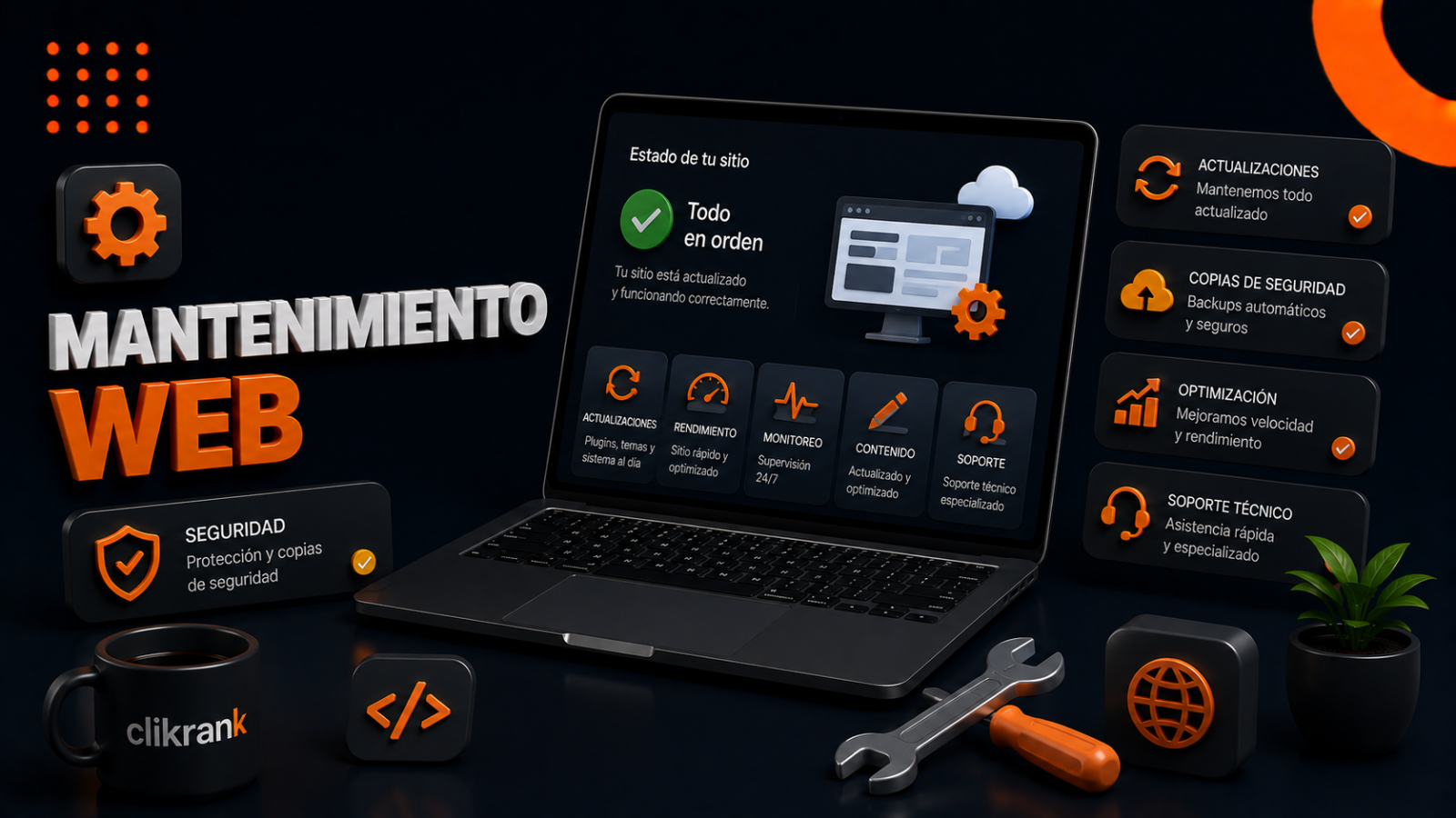 Mantenimiento web: qué incluye y qué pasa si no lo haces