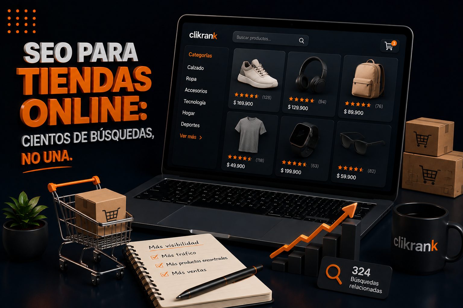 SEO para tiendas online: cientos de búsquedas, no una