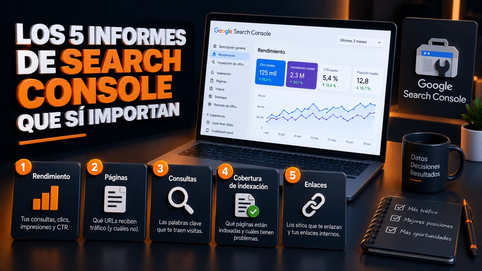 Los 5 informes de Search Console que sí importan