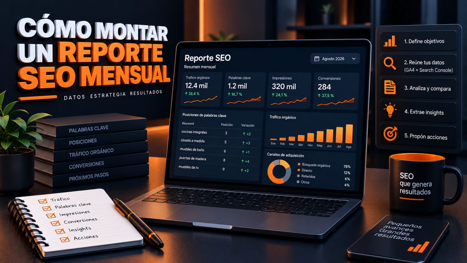 Cómo montar un reporte SEO mensual que se entienda